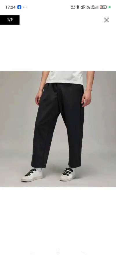 Pantalones negros casuales para hombre - miniatura 1