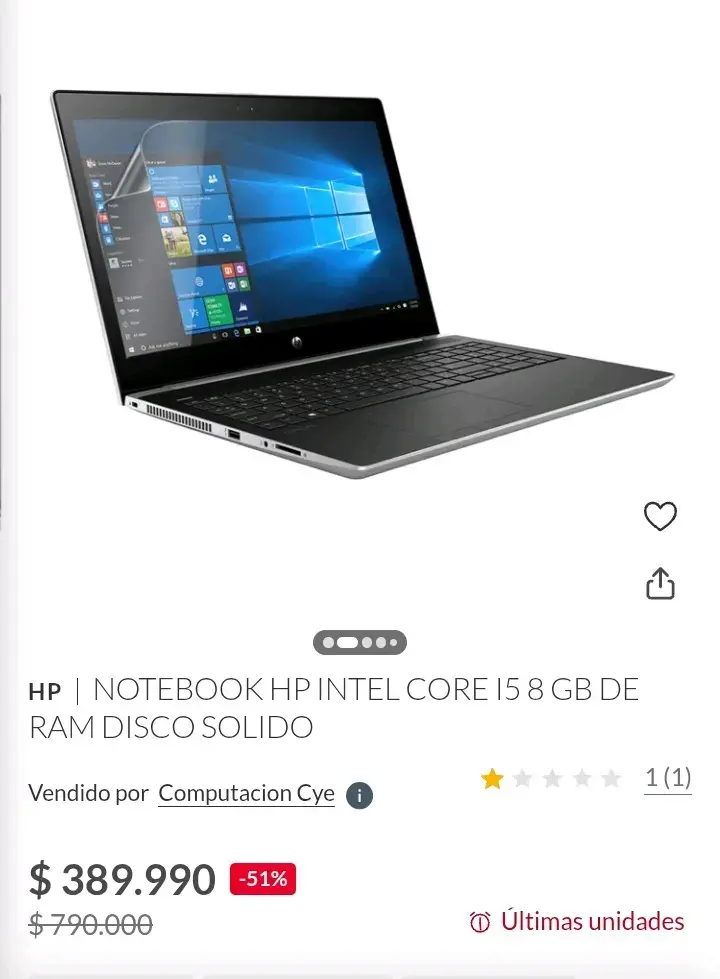 Laptop HP ProBook 14 pulgadas Intel Core i5 - 5