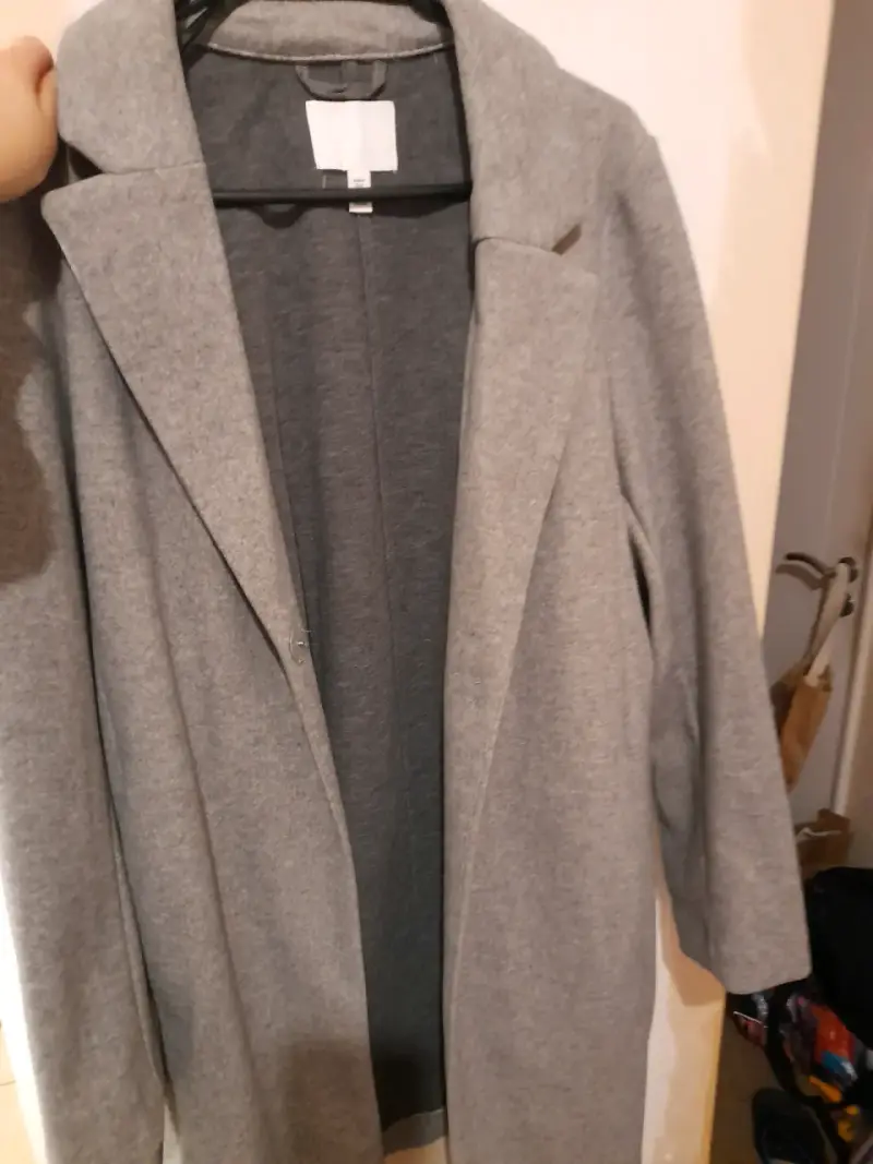 Abrigo gris para mujer M - 1