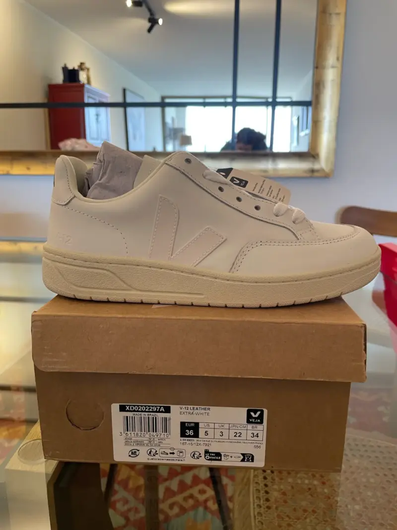 Zapatillas blancas Veja de cuero 36 - 3