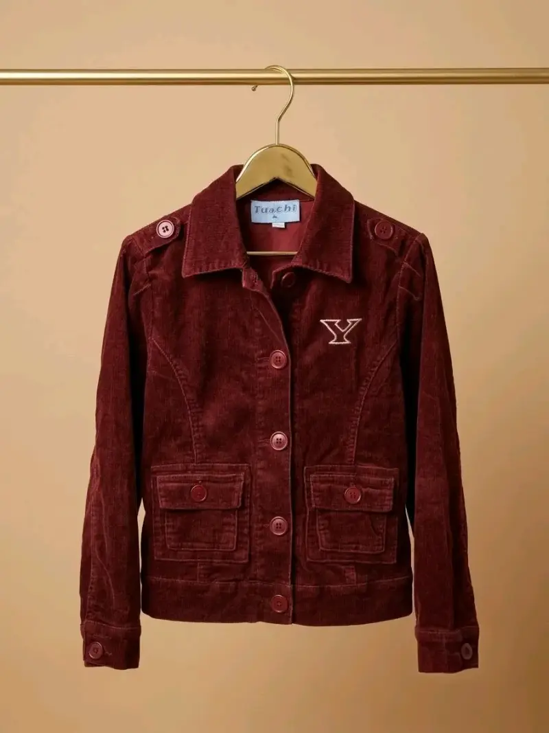 Chaqueta nueva burdeos para niña