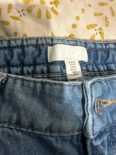 Jeans H&M anchos para mujer con detalle de trenza - miniatura 5
