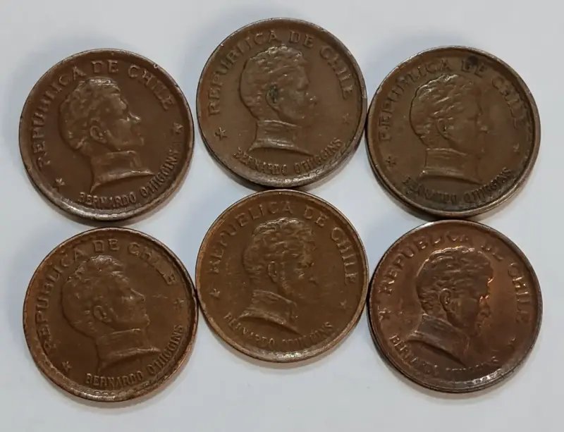 Monedas de 20 Centavos cobre 1942 - 1953 - 5