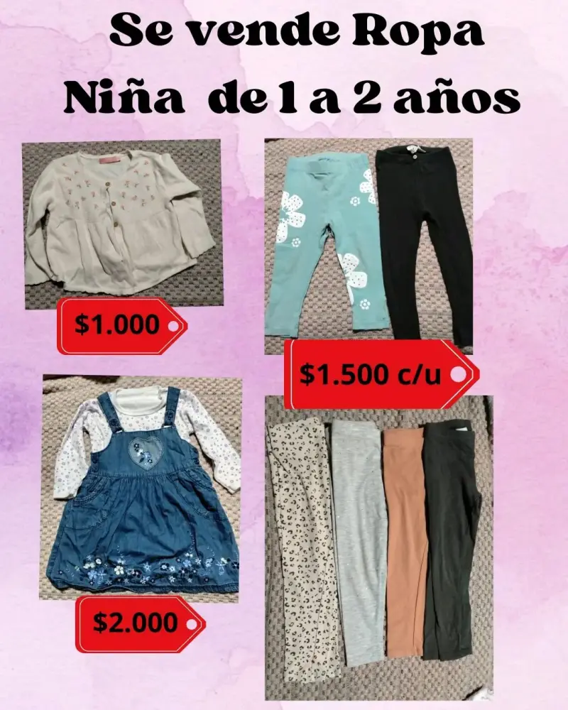 Ropa para niña de 1 a 2 años en buen estado - 3