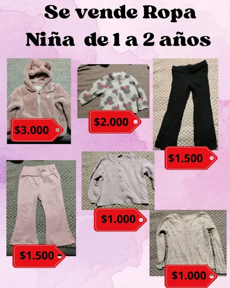 Ropa para niña de 1 a 2 años en buen estado - 4