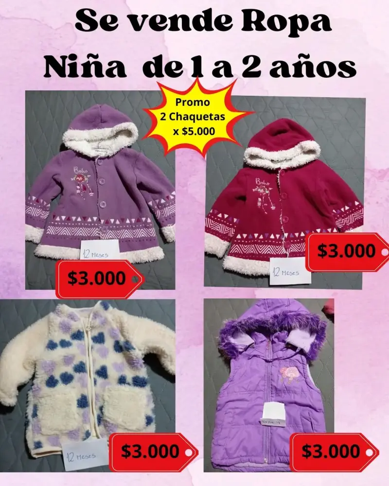 Ropa para niña de 1 a 2 años en buen estado - 5