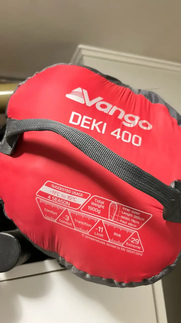 Saco de dormir Vango Deki 400 para 4 estaciones