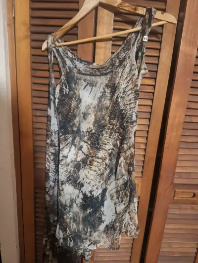 Vestido sin mangas  estampado animal print - miniatura 1
