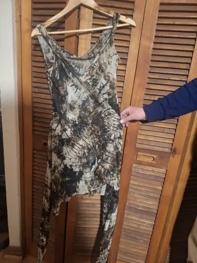Vestido sin mangas  estampado animal print - miniatura 2