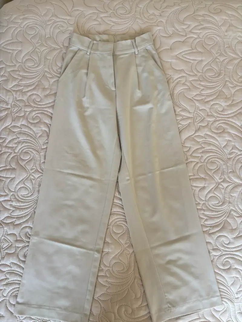 Pantalones beige de vestir H&M mujer - 1