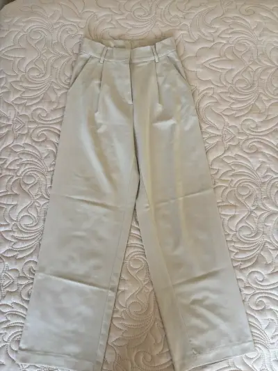 Pantalones beige de vestir H&M  mujer - miniatura 1