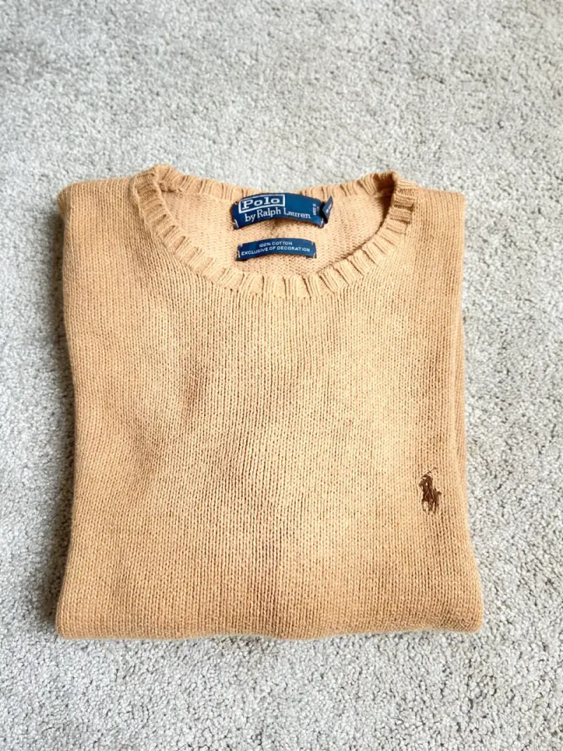 Suéter Polo Ralph Lauren beige de algodón - 1