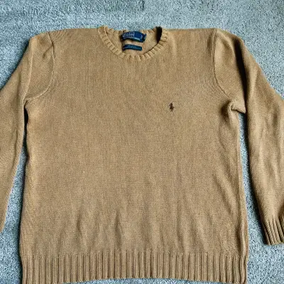 Suéter Polo Ralph Lauren beige de algodón - miniatura 2