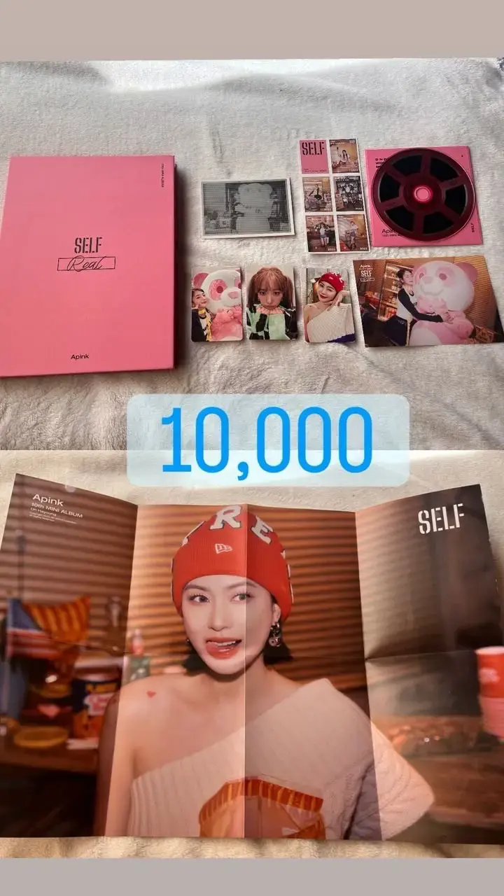 Álbum de música Apink SELF con tarjetas y póster