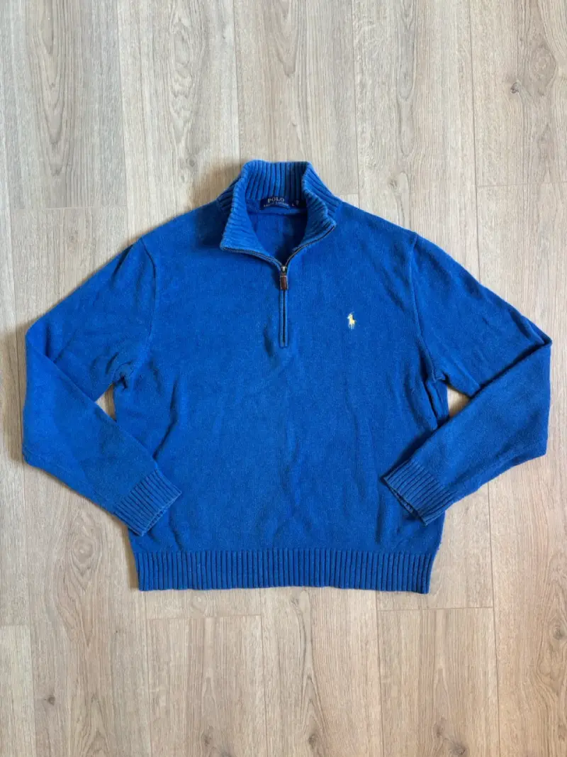 Suéter azul de lana con cierre Polo Ralph Lauren L - 1