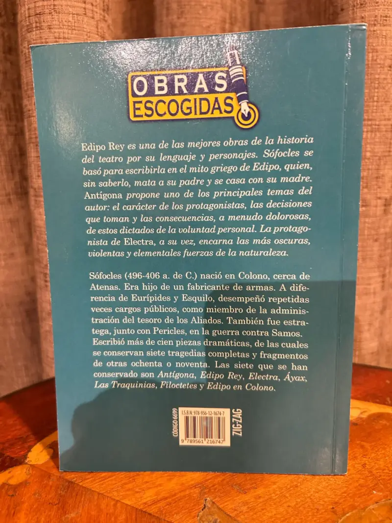 Libro Edipo Rey Antígona Electra de Sófocles - 2
