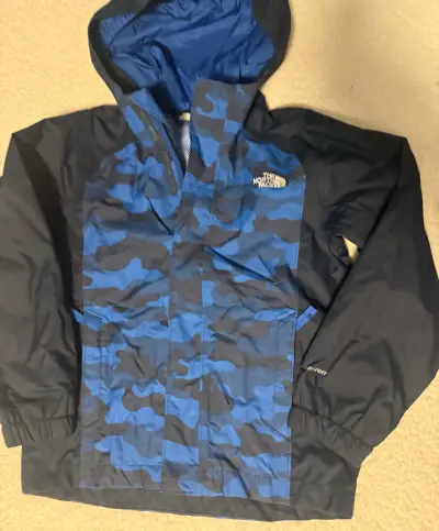 Chaqueta impermeable The North Face camuflaje azul - miniatura 1