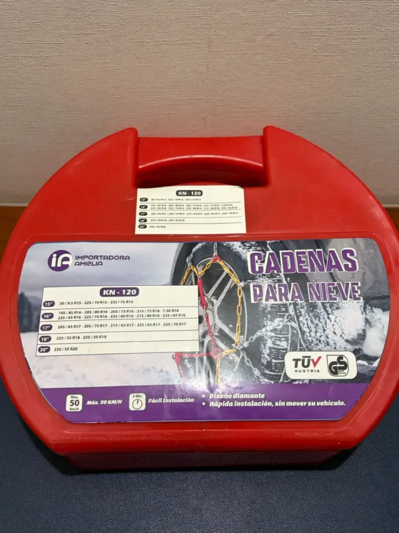 Cadenas para nieve KN-120 con diseño diamante - 1