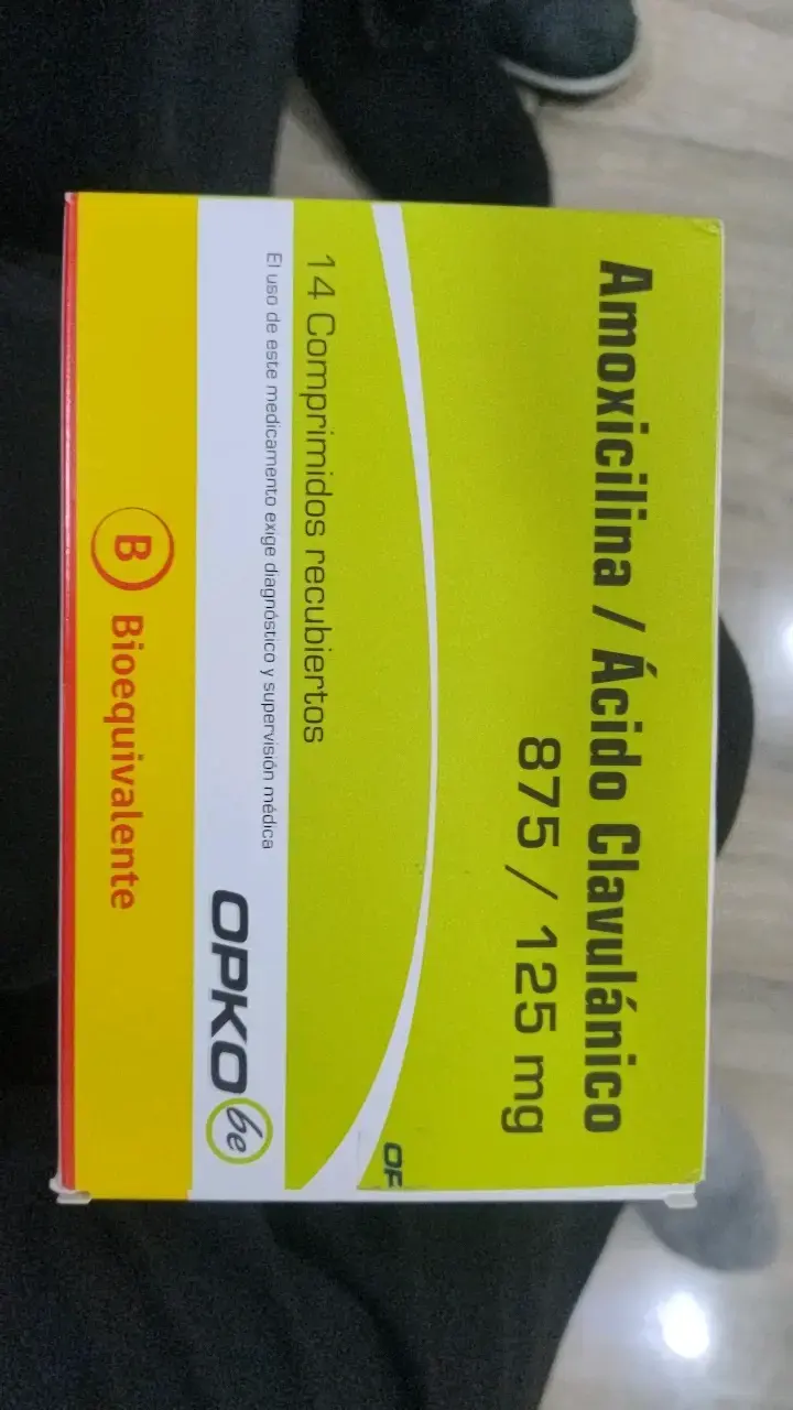 Amoxicilina Ácido Clavulánico 875/125 mg 14 Comprimidos