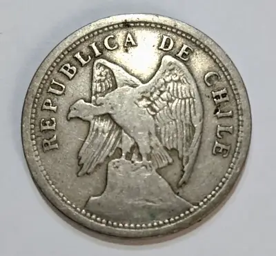 Moneda antigua de 20 centavos de 1920 - miniatura 2