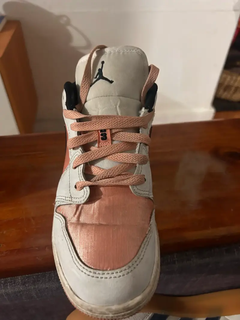 Zapatillas deportivas Nike blancas y rosadas - 3
