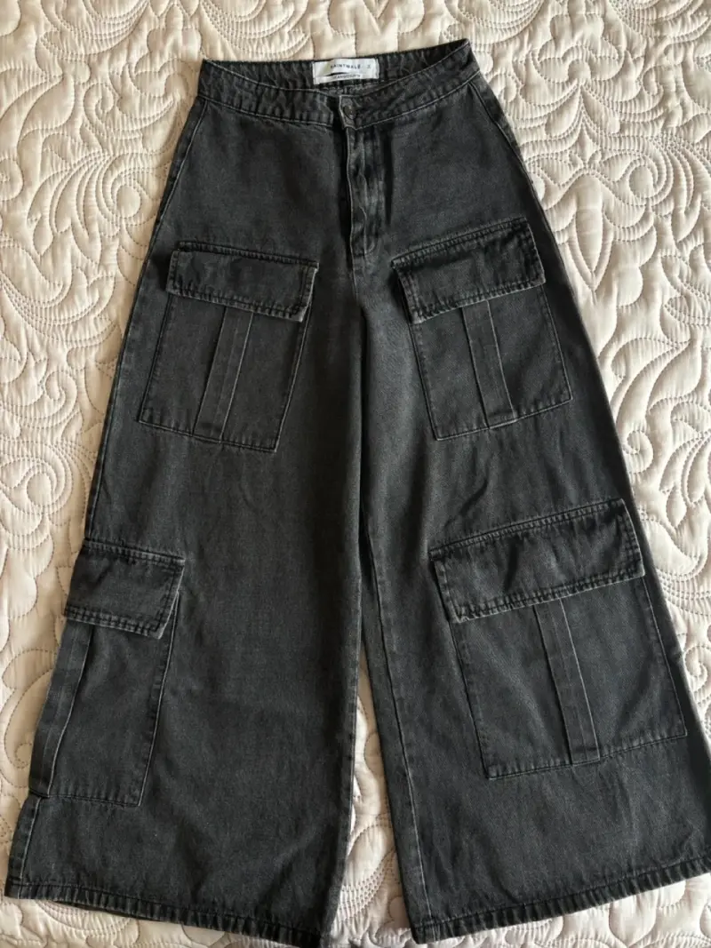 Pantalones wide leg cargo Saint Male - 1