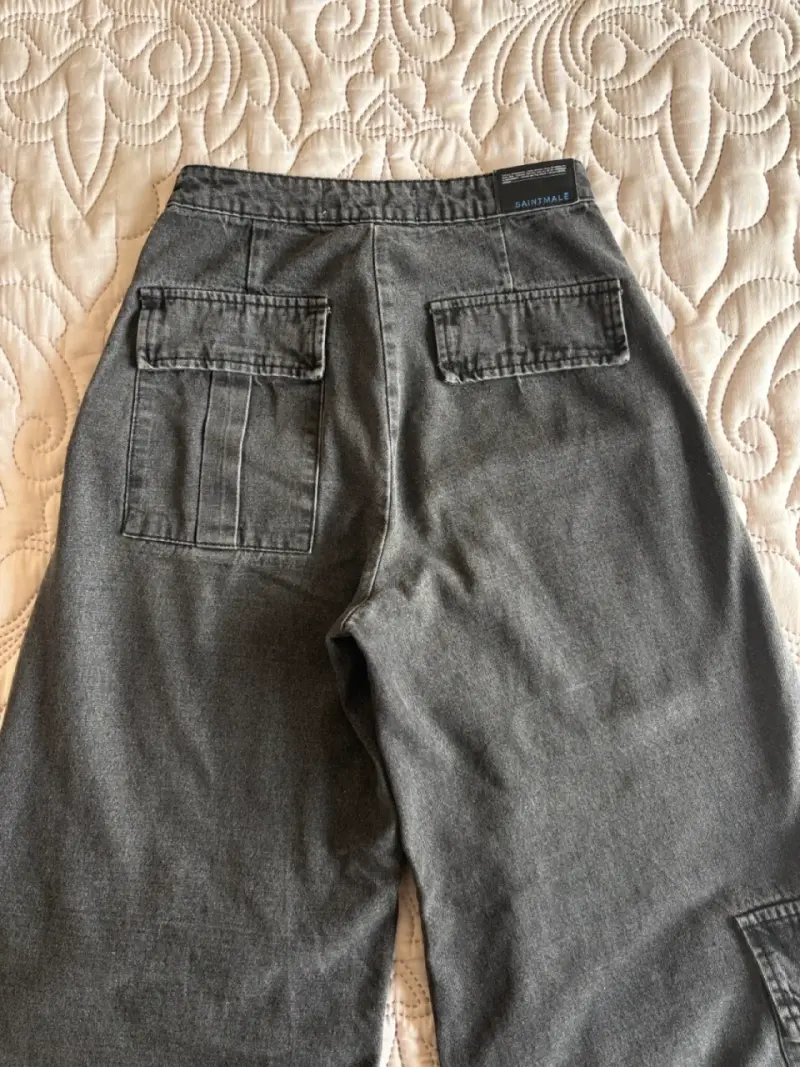 Pantalones wide leg cargo Saint Male - 3