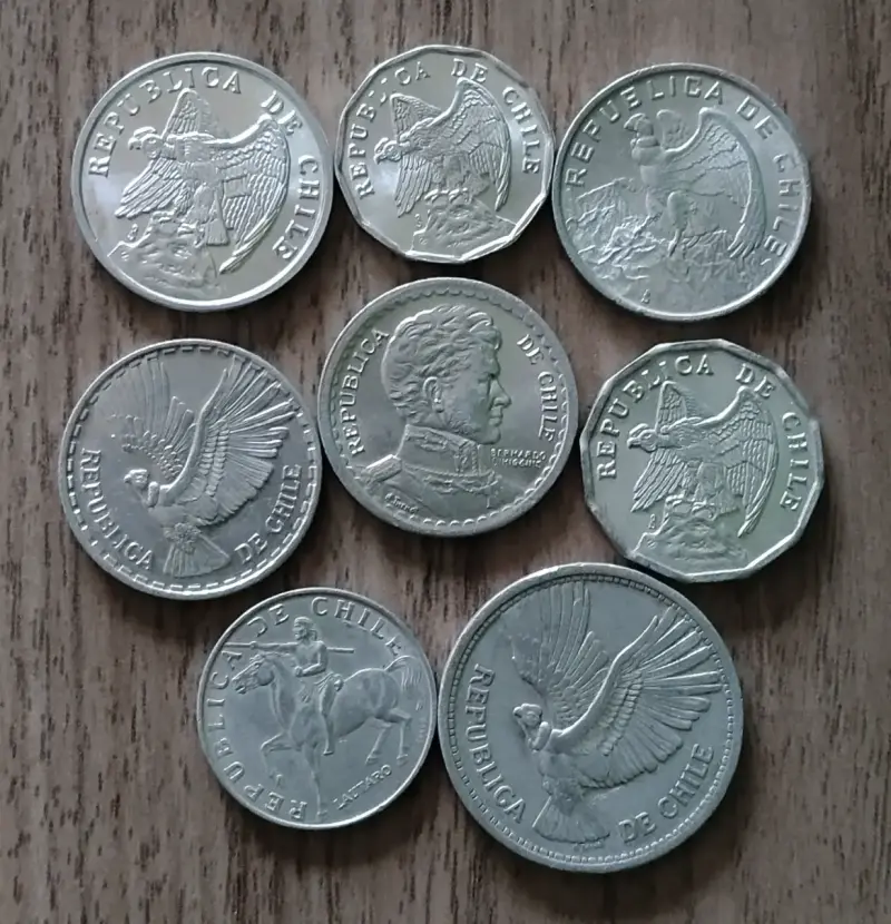 Colección de monedas antiguas de Chile - 3