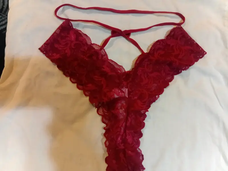 Sensual body de encaje rojo para mujer