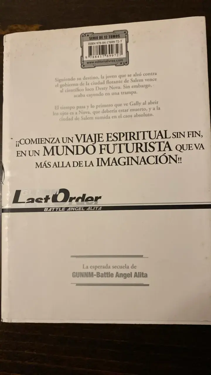 Manga Gunnm Last Order Volumen 1 - 2