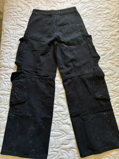 Pantalones cargo negros ZARA xs - miniatura 2