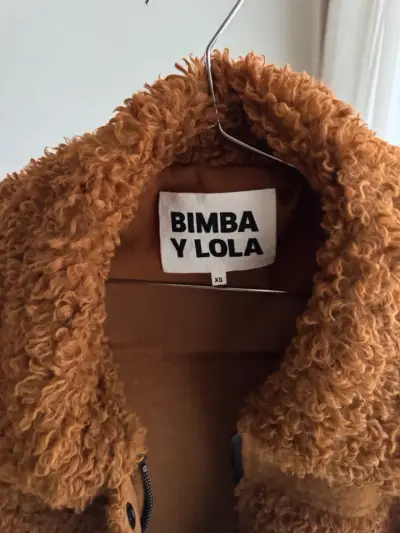 Abrigo de lana Bimba y Lola color camel - miniatura 2