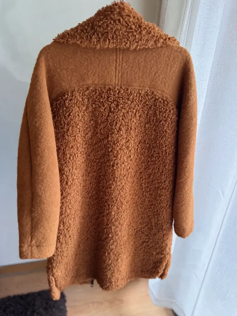 Abrigo de lana Bimba y Lola color camel - 3