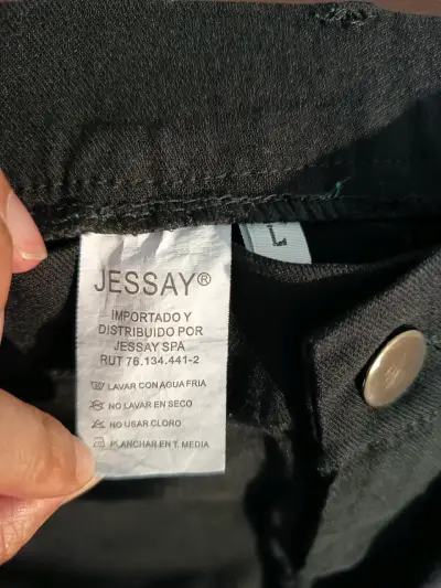 Pantalones negros elasticados - miniatura 1