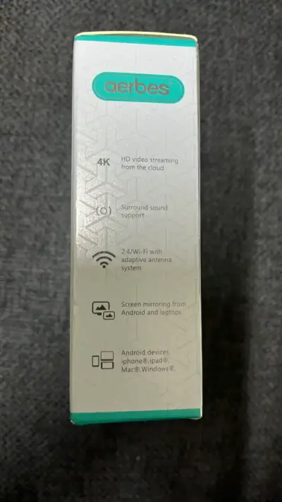 Chromecast adaptado Pantalla Inalámbrico Aerbes 4K - miniatura 4