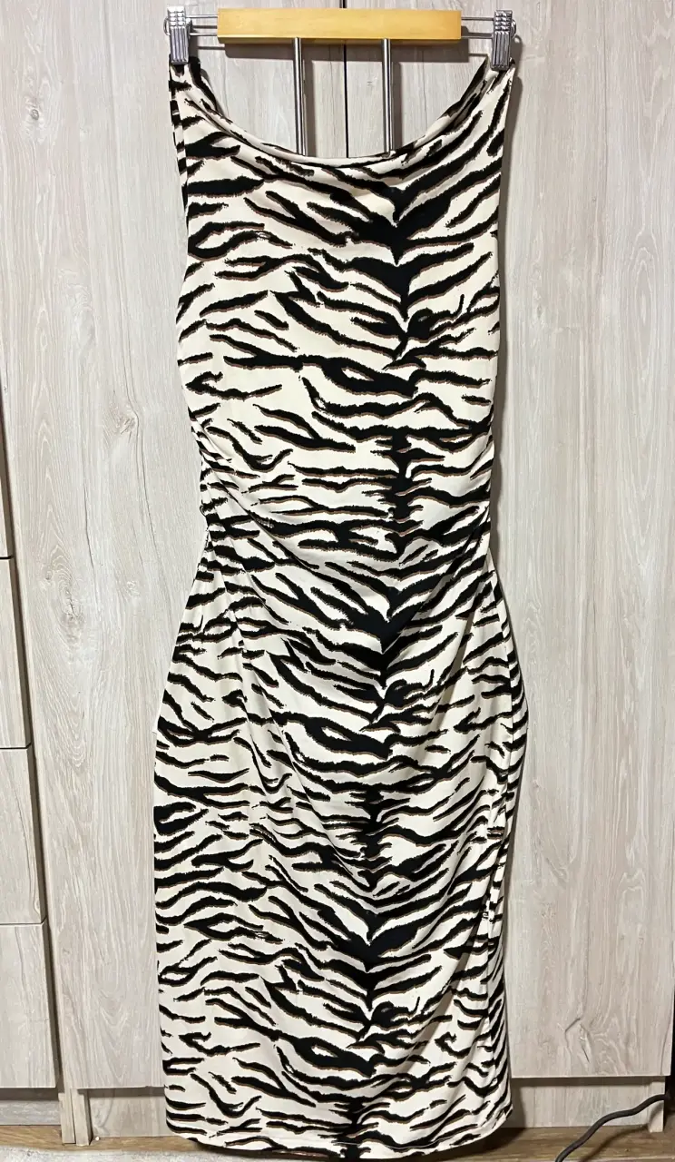 Vestido ajustado con estampado animal print - 2