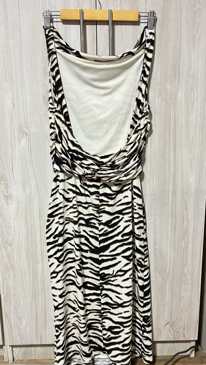 Vestido ajustado con estampado animal print - 3