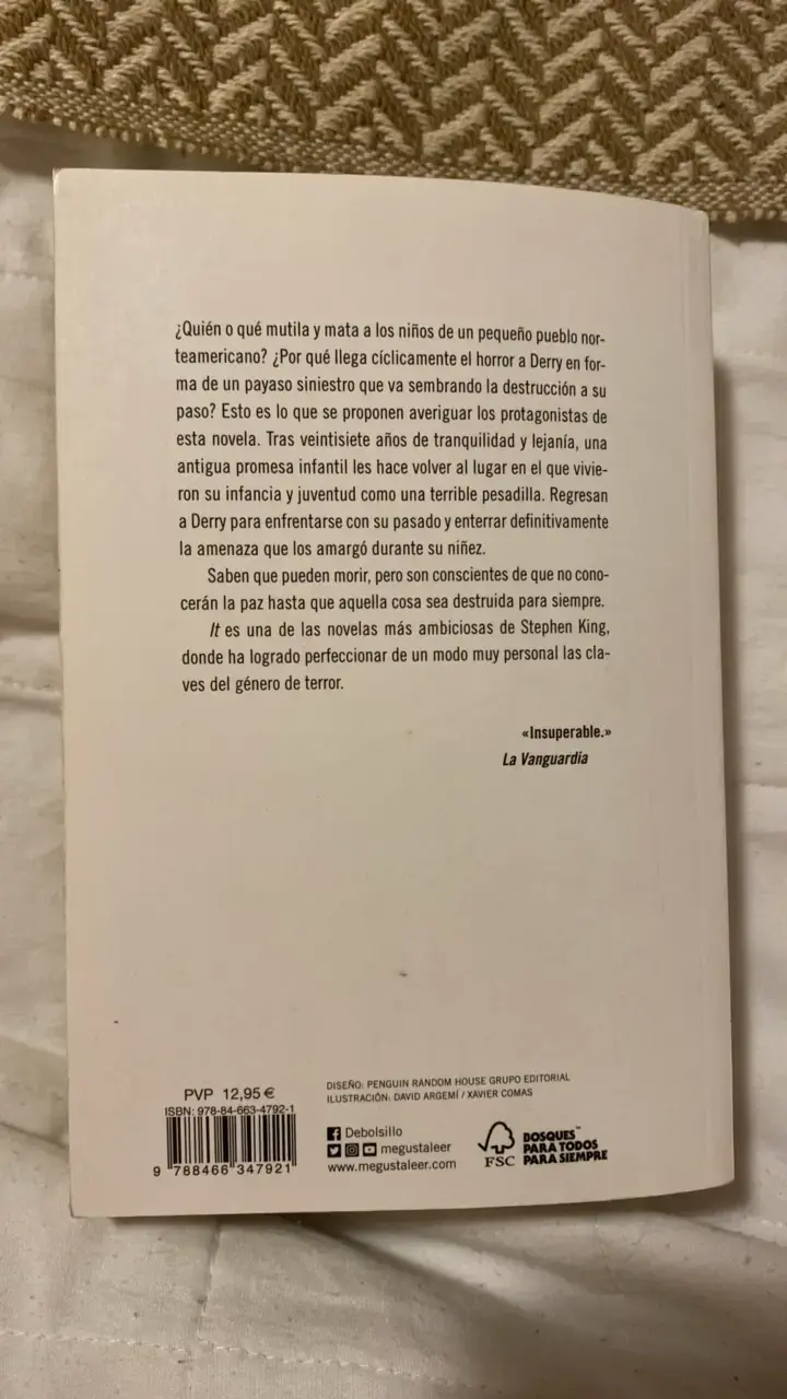 Libro 'It' de Stephen King en español - 2
