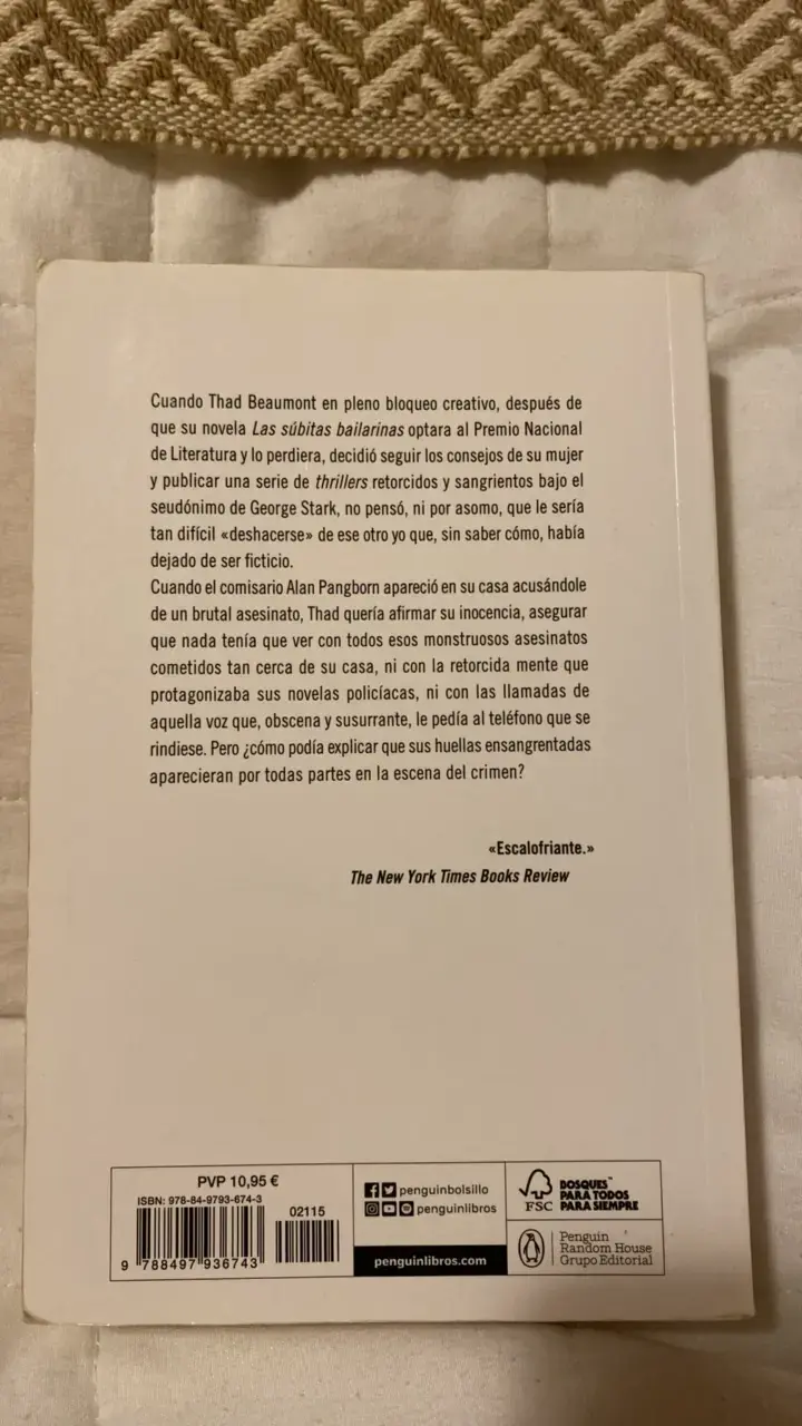Libro 'La Mitad Oscura' de Stephen King - 2