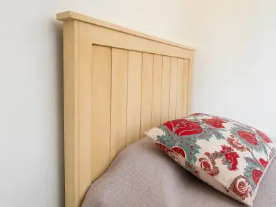 Respaldo NUEVO de madera para cama individual - miniatura 3