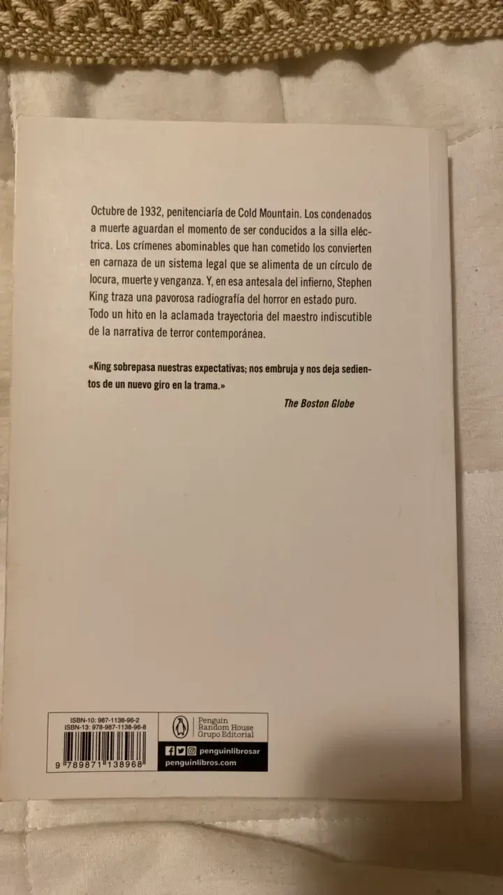 Libro 'La Milla Verde' de Stephen King - 2