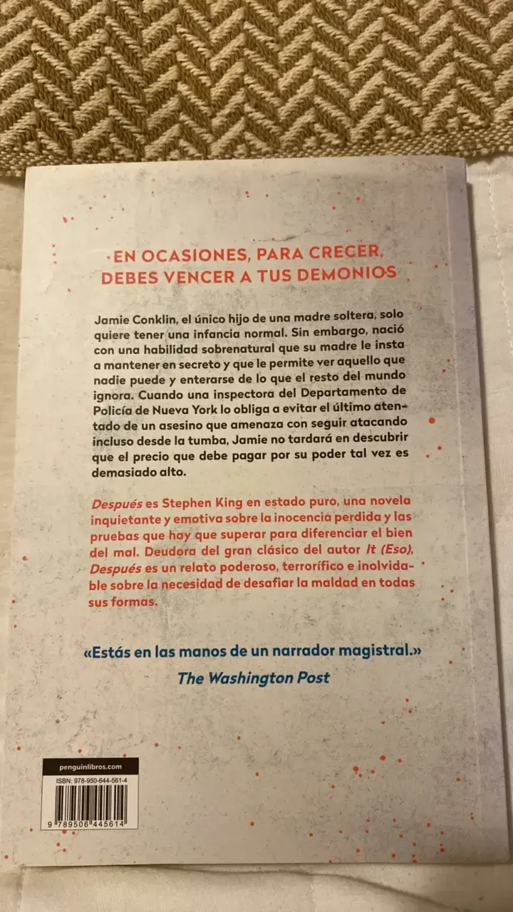 Libro 'Después' de Stephen King - 2