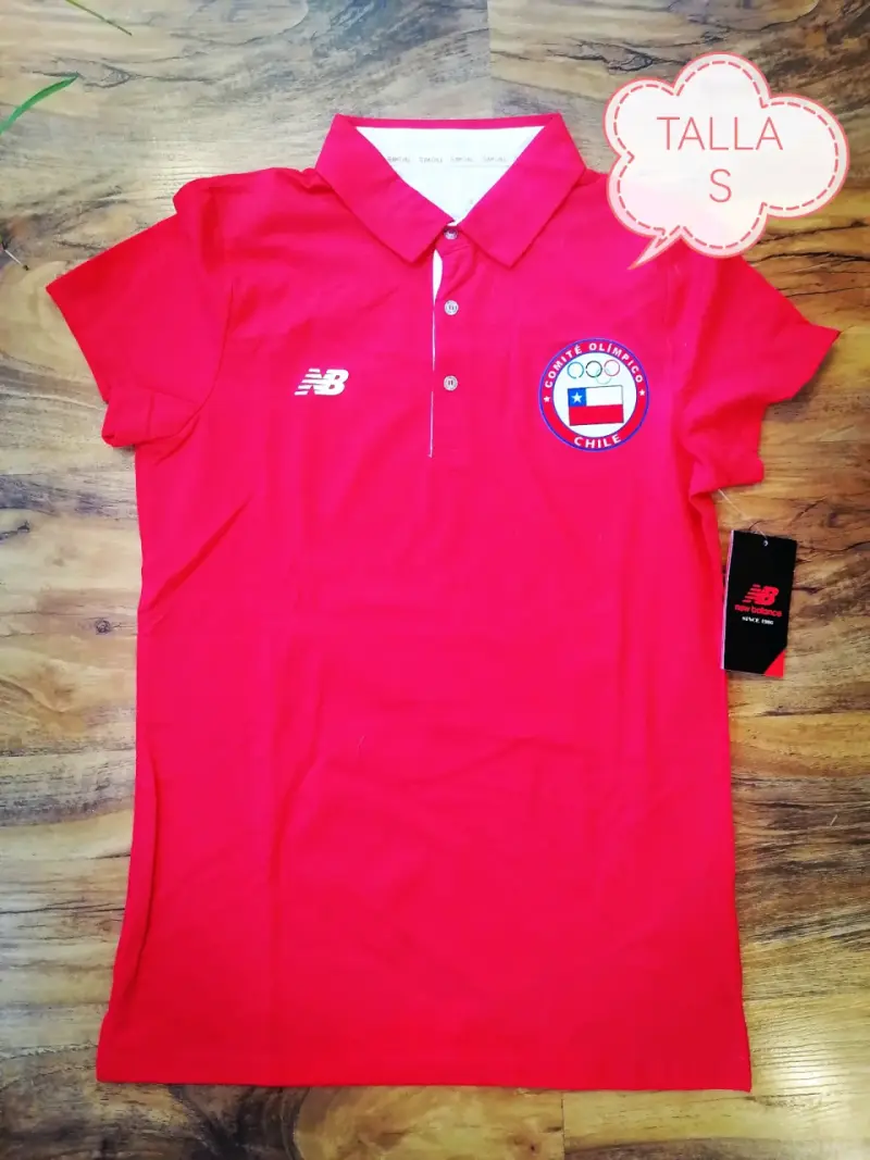 Polera Polo Roja Comité Olímpico Chile New Balance - 1
