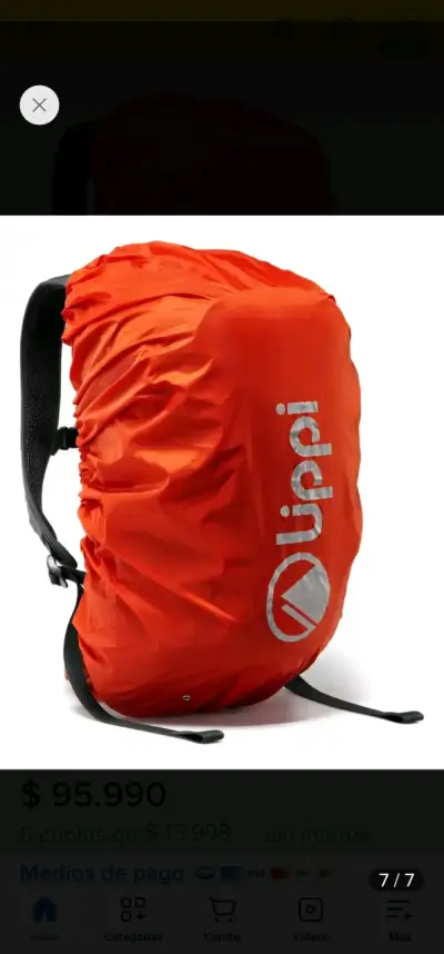 Mochila Lippi Intense 20L Negra para Aventura - miniatura 2
