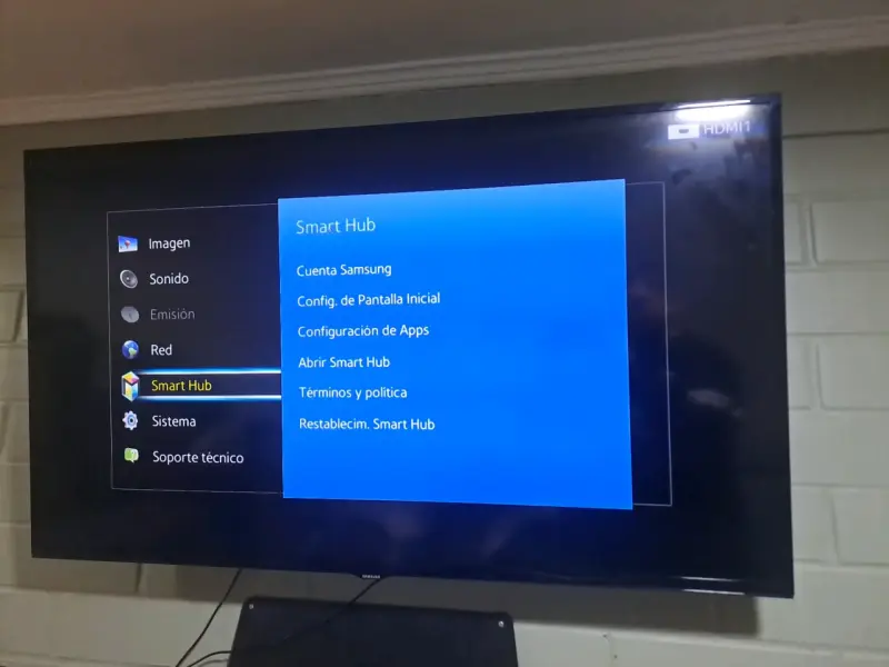 Televisor Samsung Smart TV con Smart Hub