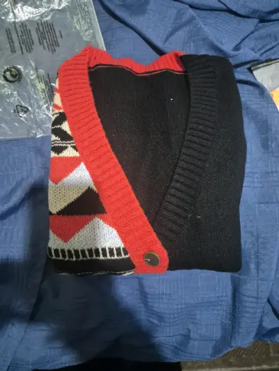 Cardigan de punto con diseño geométrico - miniatura 6