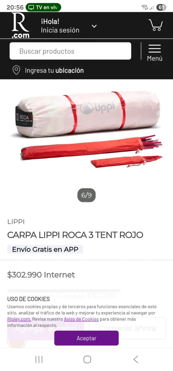 Carpa Lippi Roca 2 para 2 personas - 1
