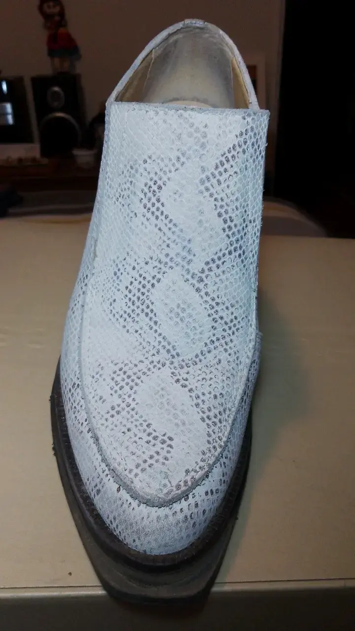Botines de cuero con tacón grueso - 2