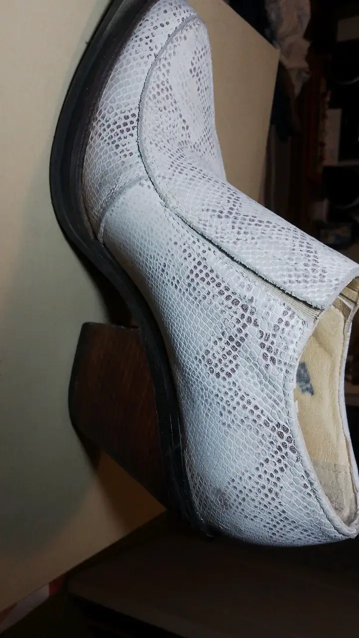 Botines de cuero con tacón grueso - 3