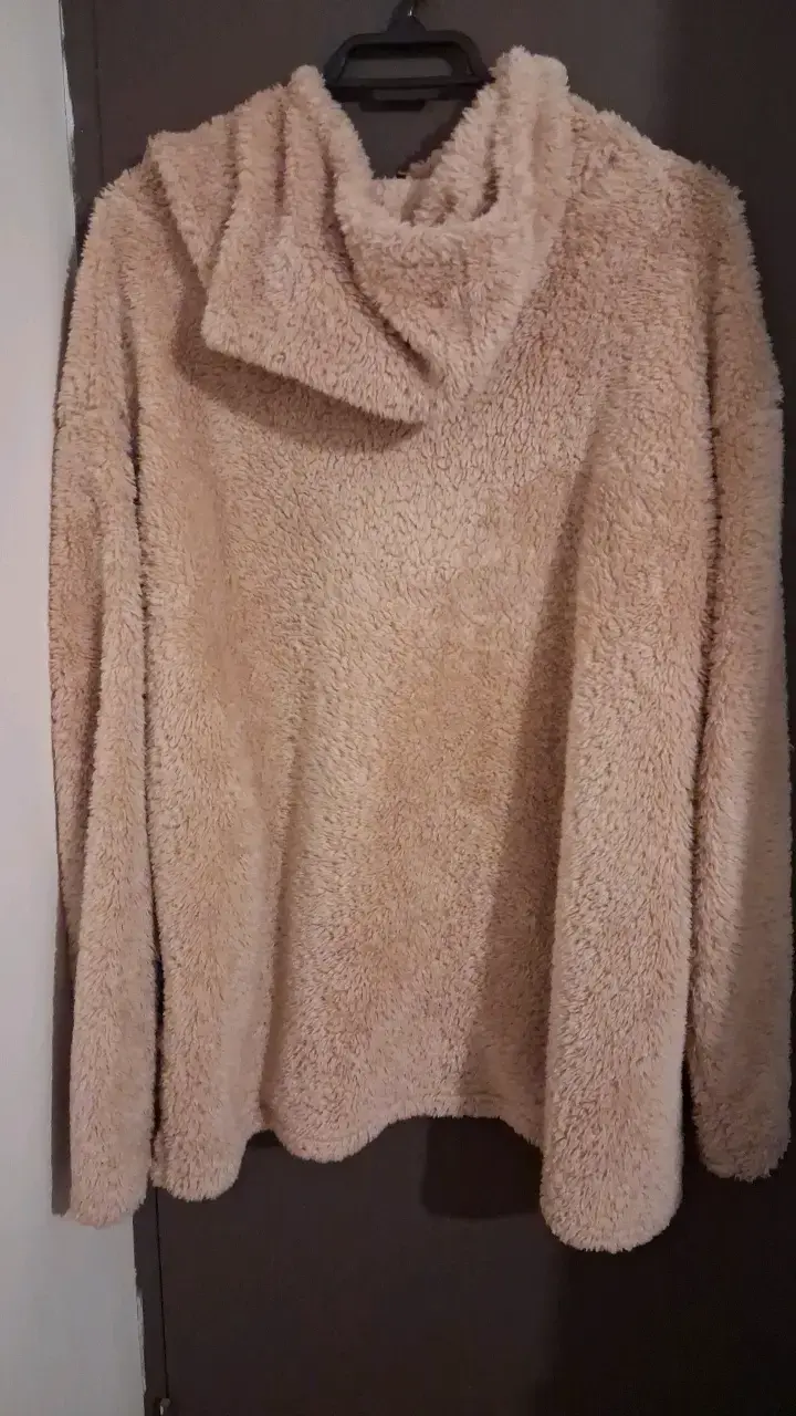 Poleron polar ligero beige con cierre Buffalo xl - 2